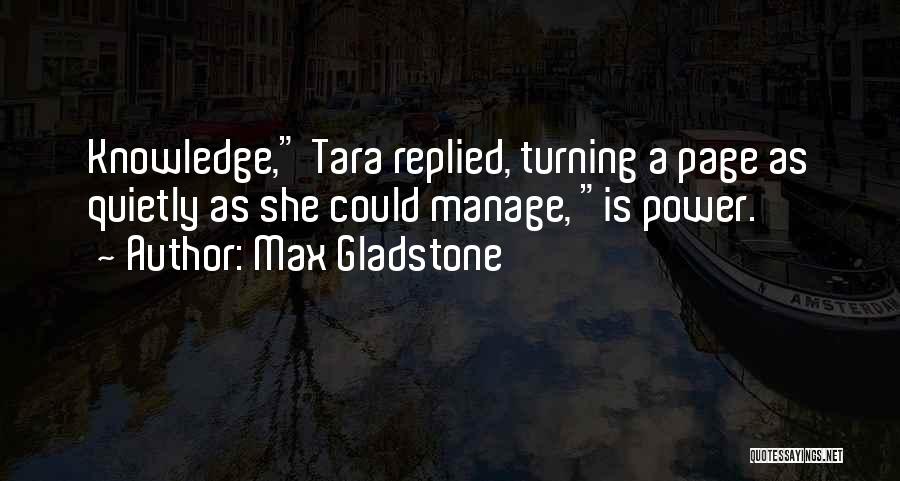 Manage Quotes By Max Gladstone