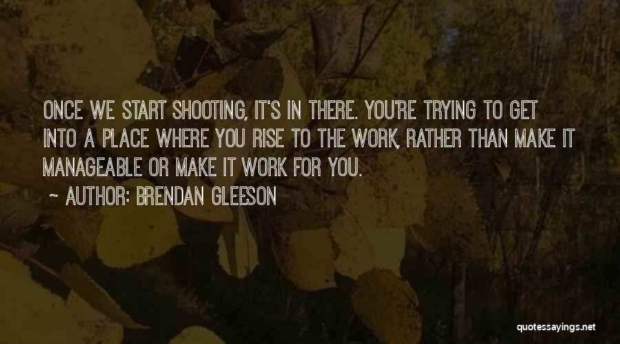 Manageable Quotes By Brendan Gleeson