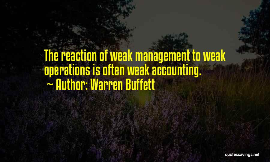 Management Accounting Quotes By Warren Buffett