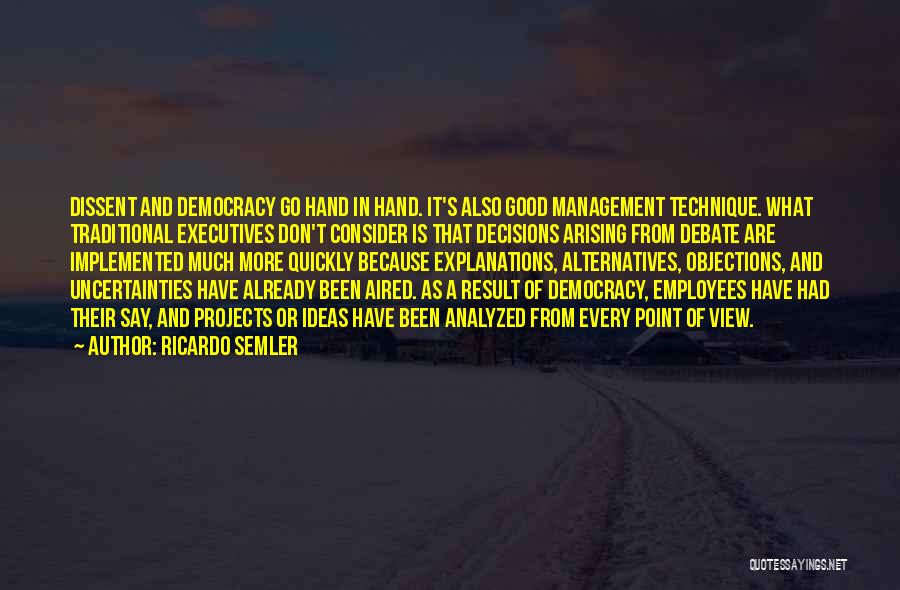 Management And Employees Quotes By Ricardo Semler
