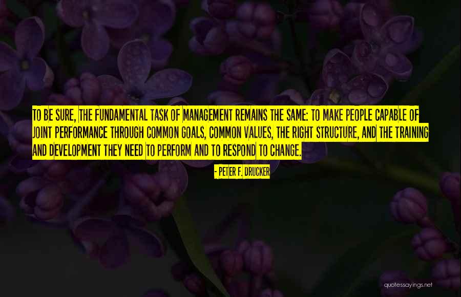 Management Change Quotes By Peter F. Drucker