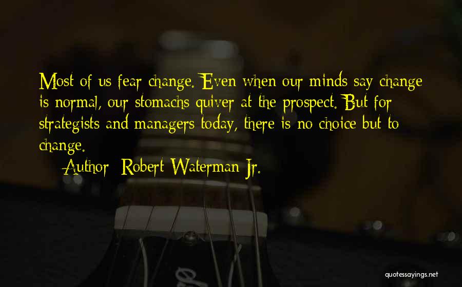 Management Change Quotes By Robert Waterman Jr.