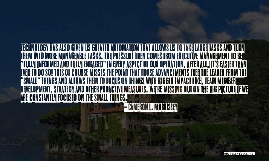 Management Development Quotes By Cameron L. Morrissey Management Development Quotes By Cameron L. Morrissey
