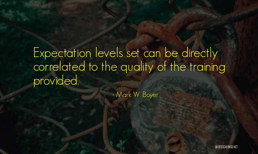 Management Inspirational Quotes By Mark W. Boyer