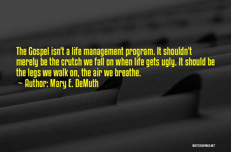 Management Inspirational Quotes By Mary E. DeMuth