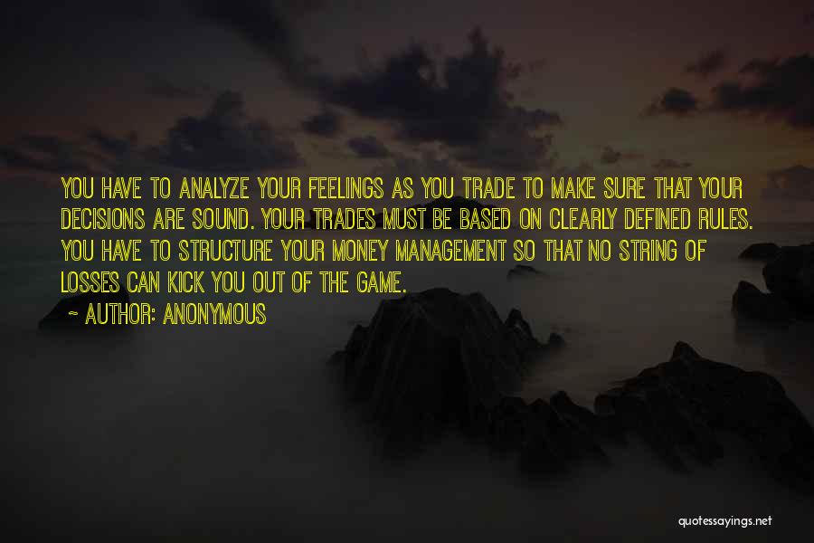 Management Of Money Quotes By Anonymous
