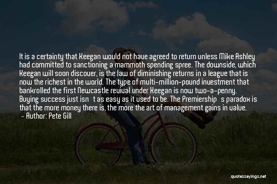 Management Of Money Quotes By Pete Gill