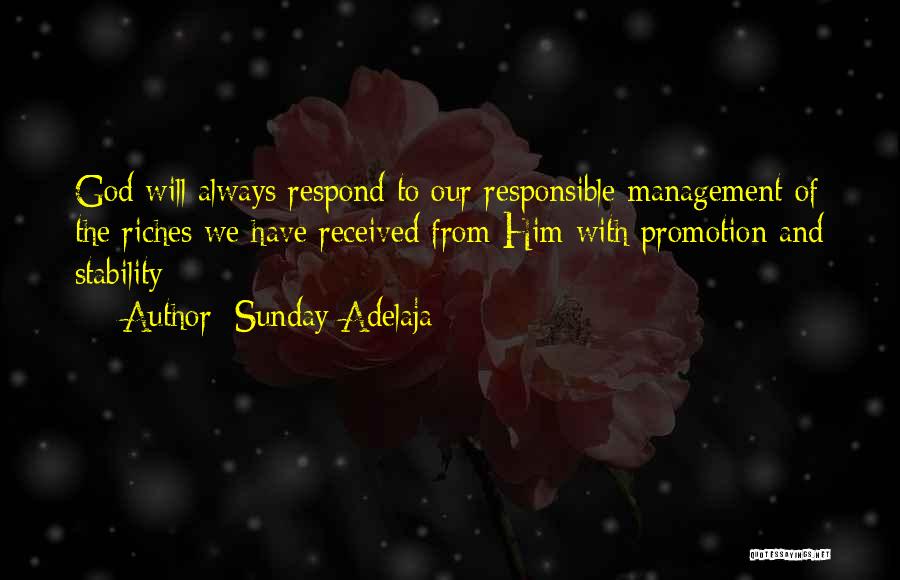 Management Of Money Quotes By Sunday Adelaja