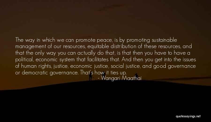 Management Of Resources Quotes By Wangari Maathai