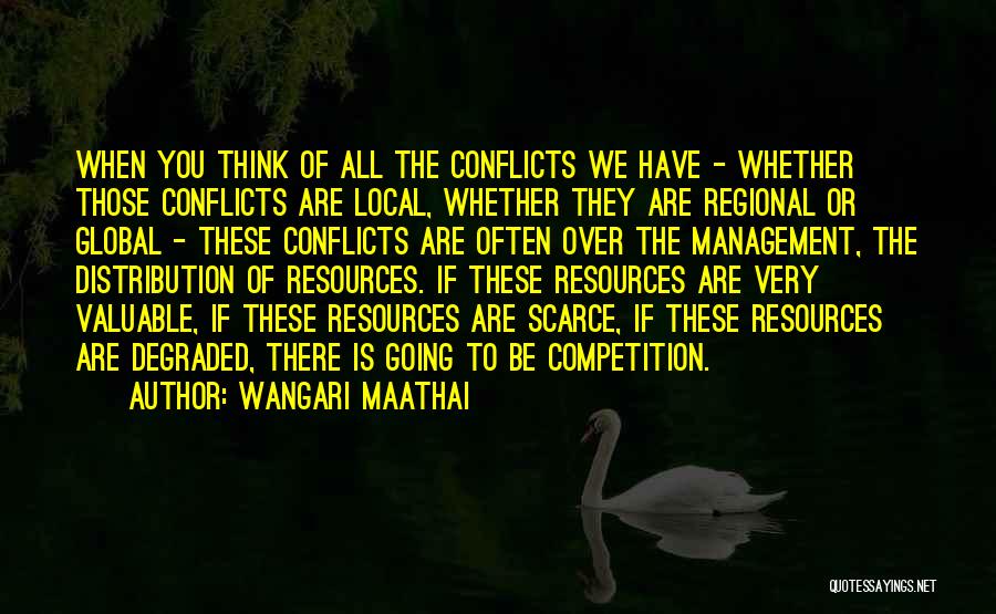 Management Of Resources Quotes By Wangari Maathai