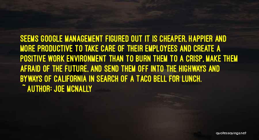 Management Positive Quotes By Joe McNally