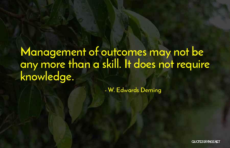 Management Skill Quotes By W. Edwards Deming Management Skill Quotes By W. Edwards Deming