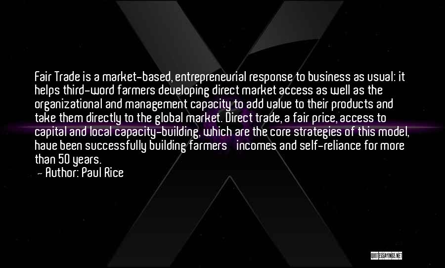 Management Strategies Quotes By Paul Rice