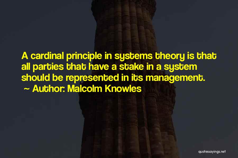 Management Systems Quotes By Malcolm Knowles