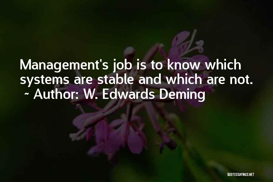 Management Systems Quotes By W. Edwards Deming