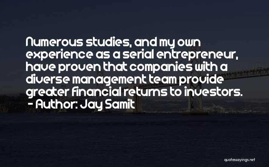 Management Team Quotes By Jay Samit