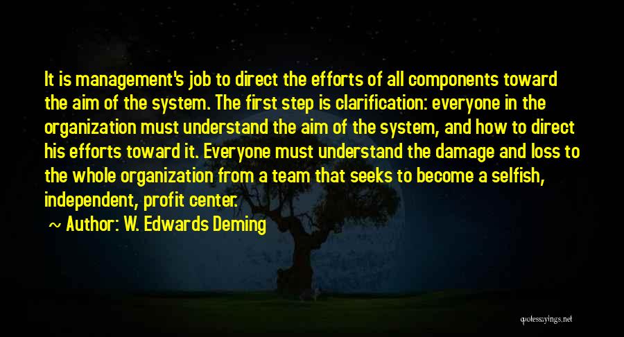 Management Team Quotes By W. Edwards Deming