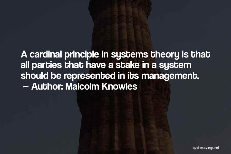 Management Theory Quotes By Malcolm Knowles