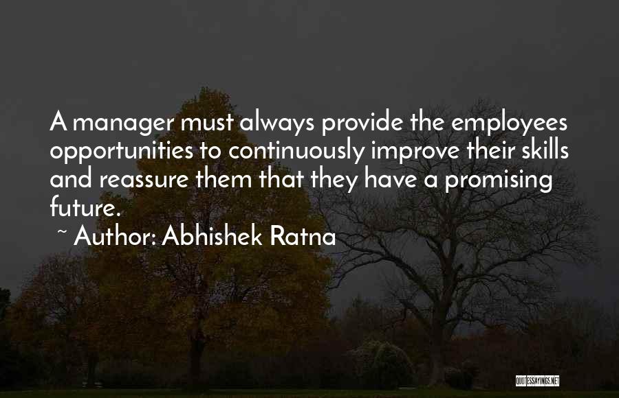 Manager Versus Leadership Quotes By Abhishek Ratna