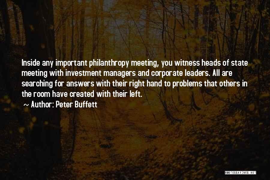 Managers Vs Leaders Quotes By Peter Buffett