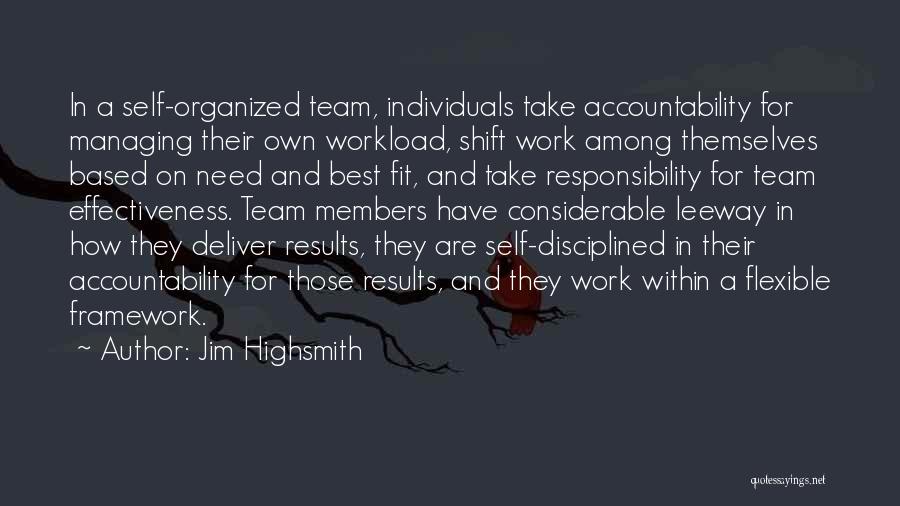 Managing A Team Quotes By Jim Highsmith