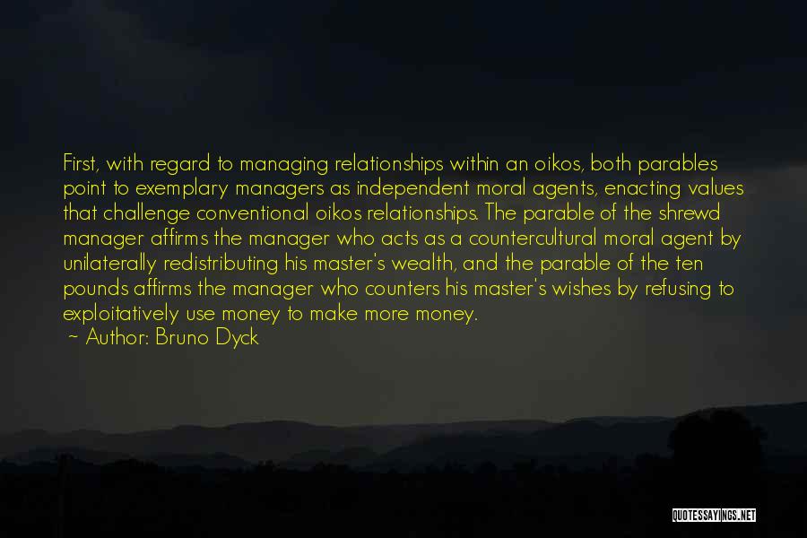 Managing Money Quotes By Bruno Dyck