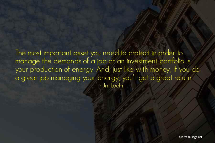 Managing Money Quotes By Jim Loehr