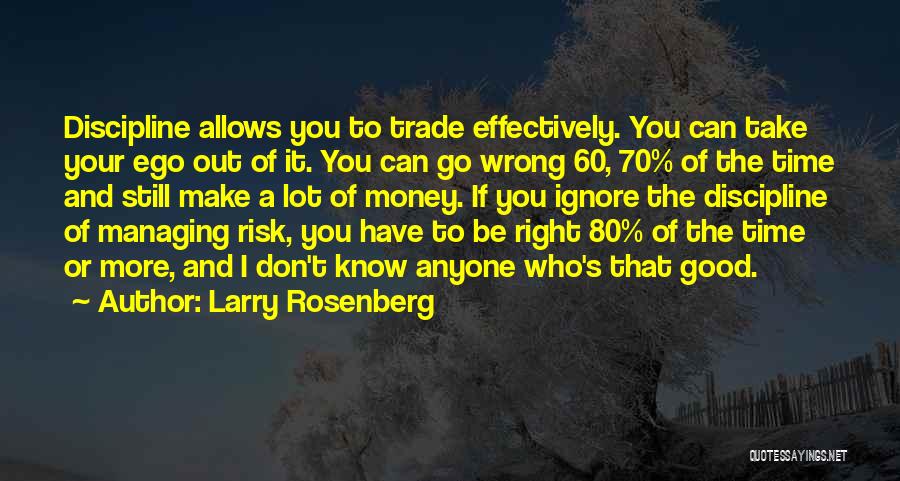 Managing Money Quotes By Larry Rosenberg