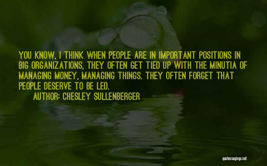 Managing Quotes By Chesley Sullenberger