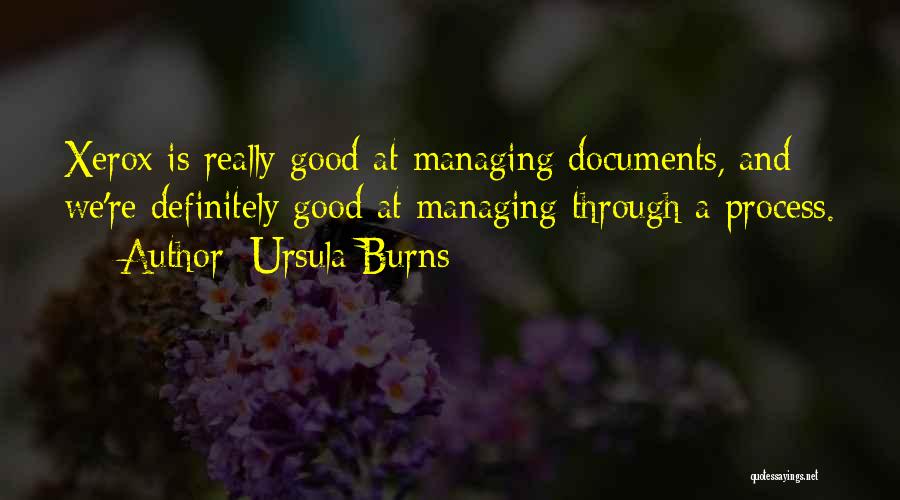 Managing Quotes By Ursula Burns