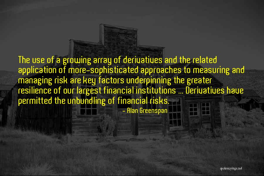 Managing Risk Quotes By Alan Greenspan