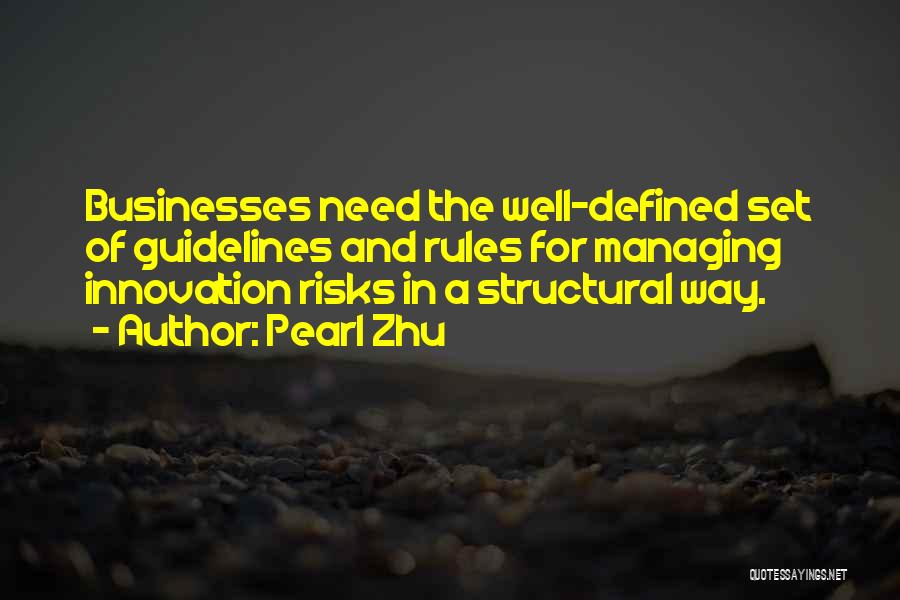 Managing Risks Quotes By Pearl Zhu