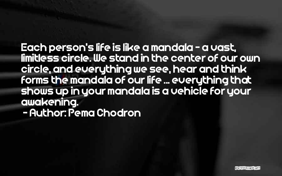 Mandala Circle Quotes By Pema Chodron