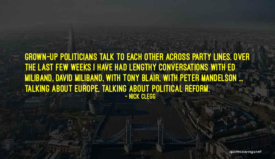 Mandelson Peter Quotes By Nick Clegg Mandelson Peter Quotes By Nick Clegg