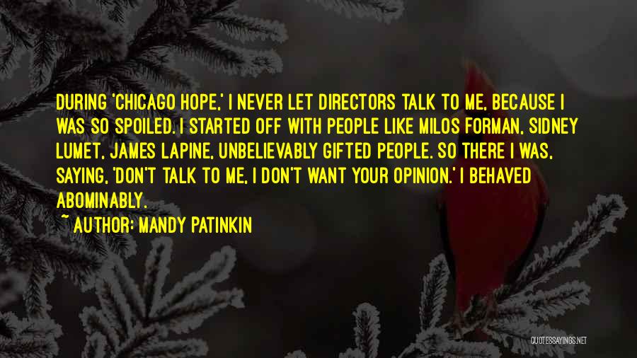 Mandy Patinkin Quotes 259973