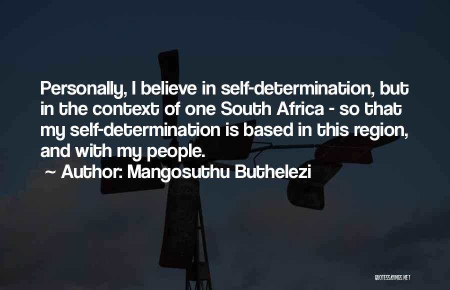 Mangosuthu Buthelezi Quotes 251986