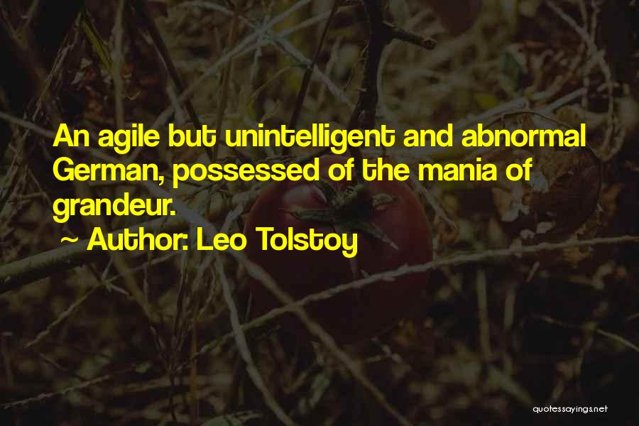 Mania Quotes By Leo Tolstoy