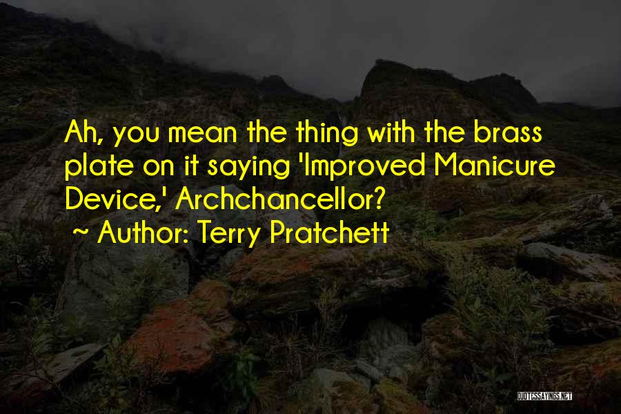 Manicure Quotes By Terry Pratchett