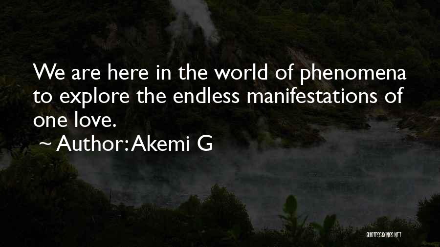 Manifestations Quotes By Akemi G