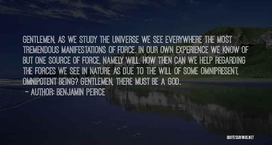 Manifestations Quotes By Benjamin Peirce