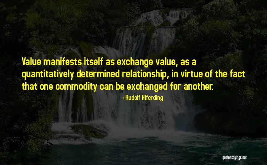 Manifests Itself Quotes By Rudolf Hiferding Manifests Itself Quotes By Rudolf Hiferding