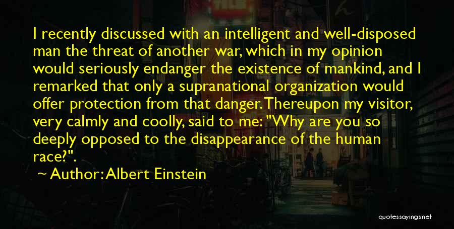 Mankind And War Quotes By Albert Einstein