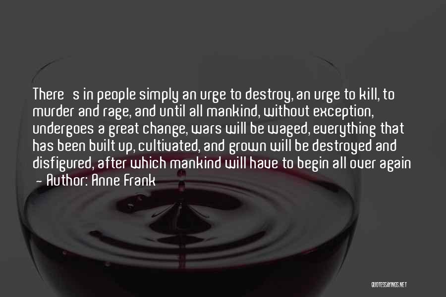 Mankind And War Quotes By Anne Frank