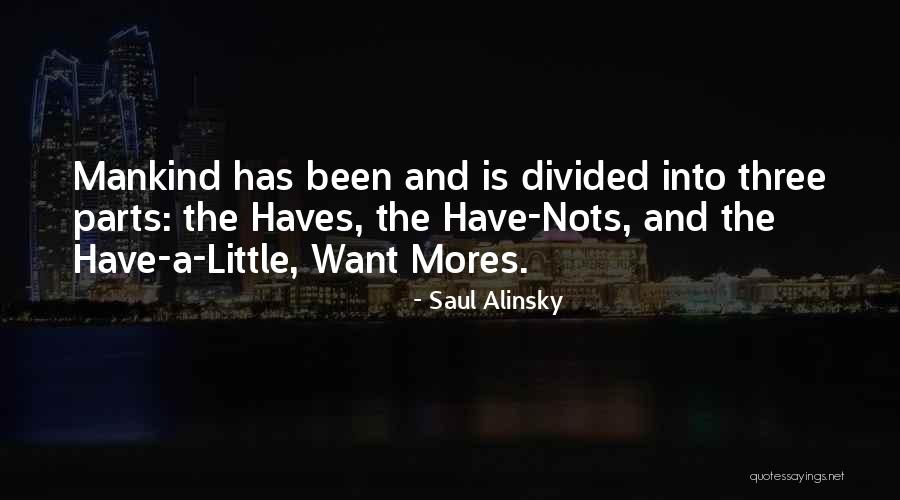 Mankind Divided Quotes By Saul Alinsky