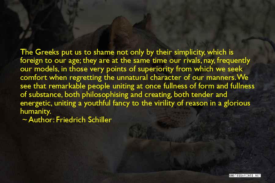 Manners And Character Quotes By Friedrich Schiller