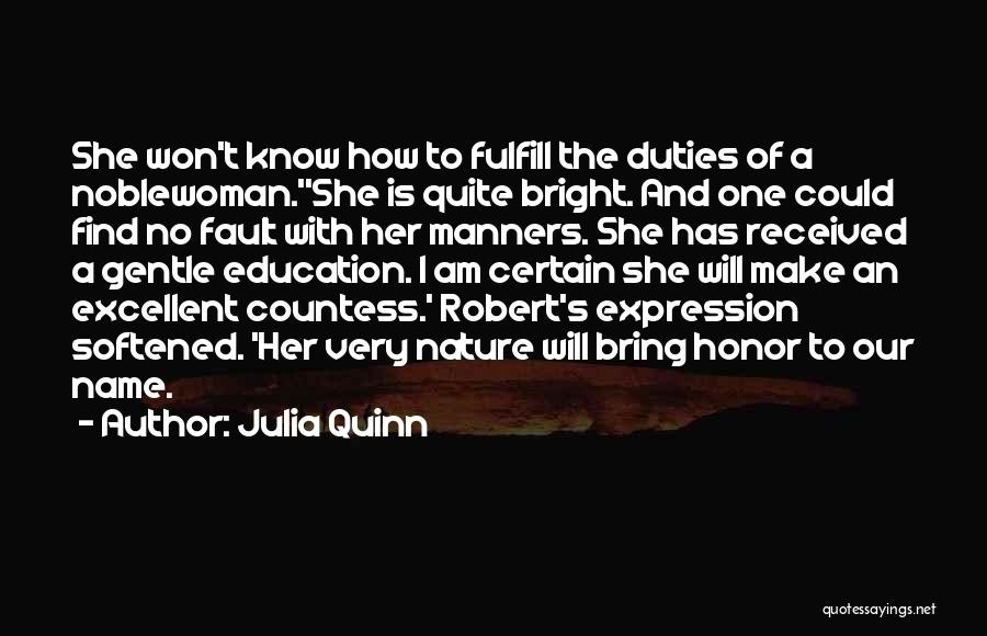 Manners And Education Quotes By Julia Quinn