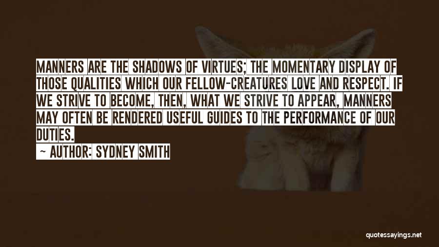 Manners And Respect Quotes By Sydney Smith