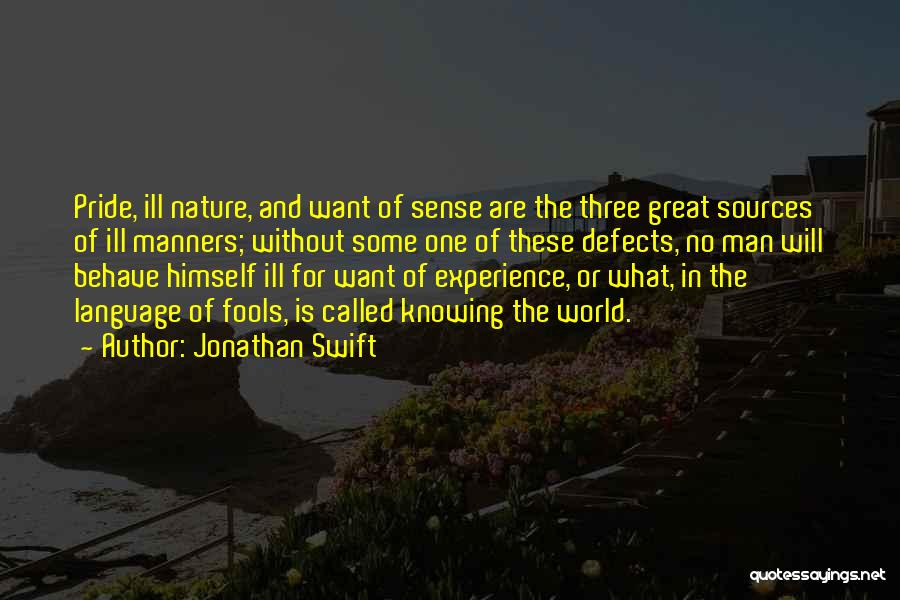 Manners Quotes By Jonathan Swift