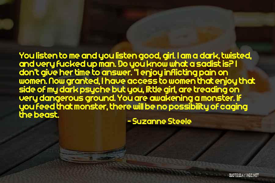 Man's Dark Side Quotes By Suzanne Steele