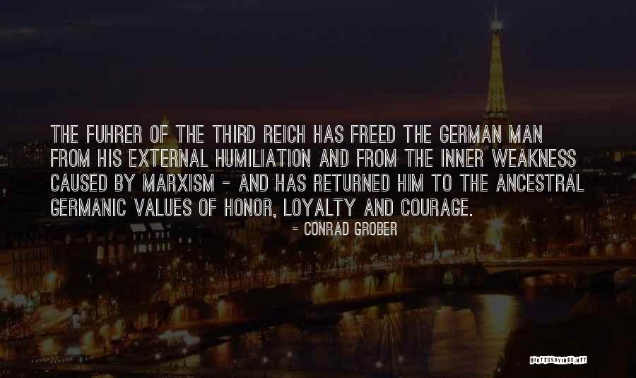 Man's Loyalty Quotes By Conrad Grober